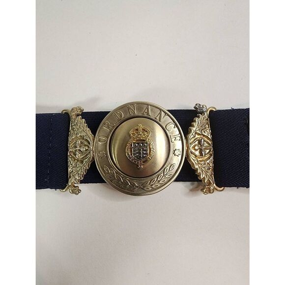 Metal Ordnance Belt Buckle Crown Leaf - Picture 1 of 10